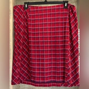New with tags! J Jill red plaid skirt, Size 2X